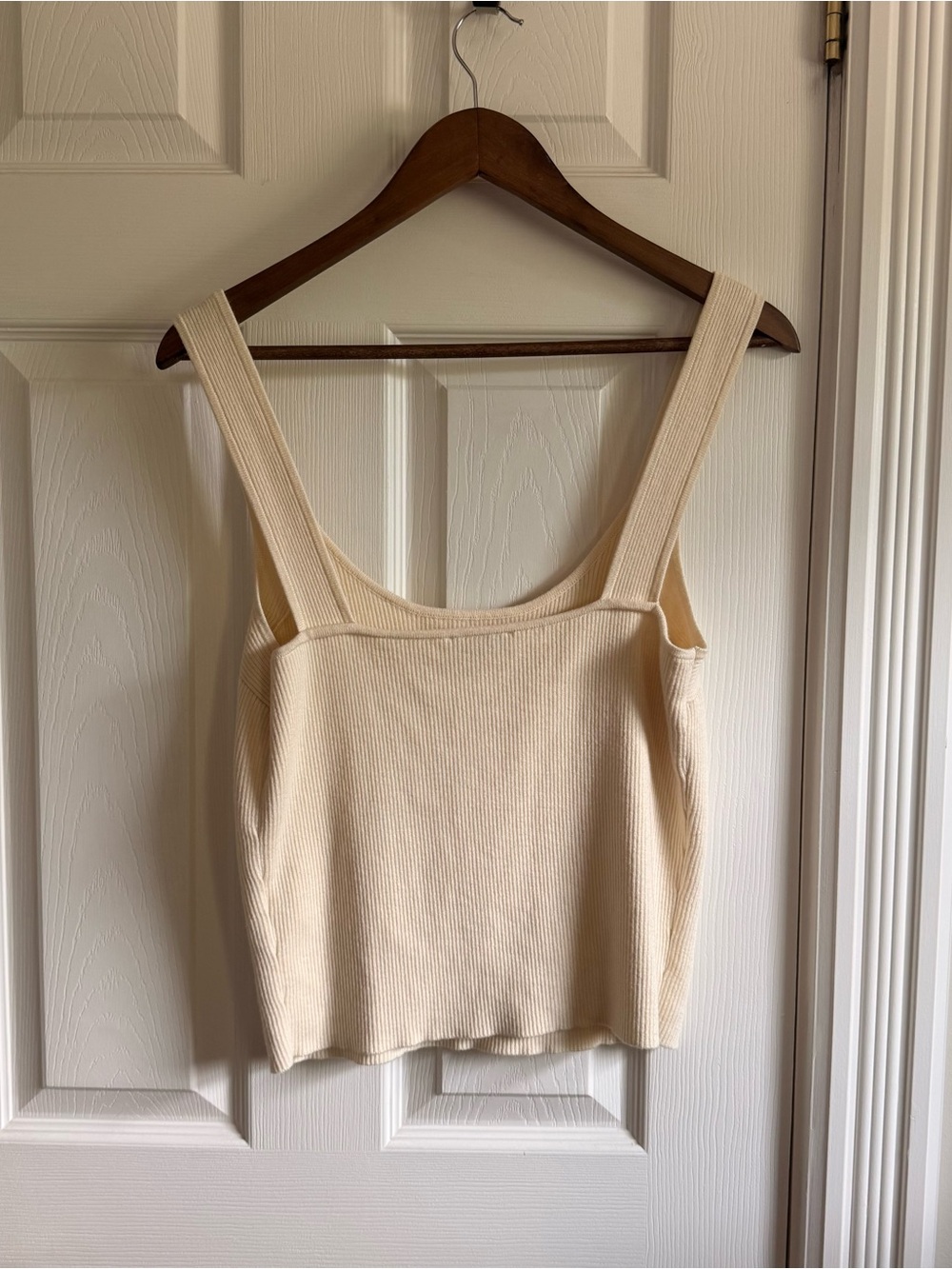 AYR "The Flex" Ribbed Tank — Ivory, size M - Picture 4 of 4